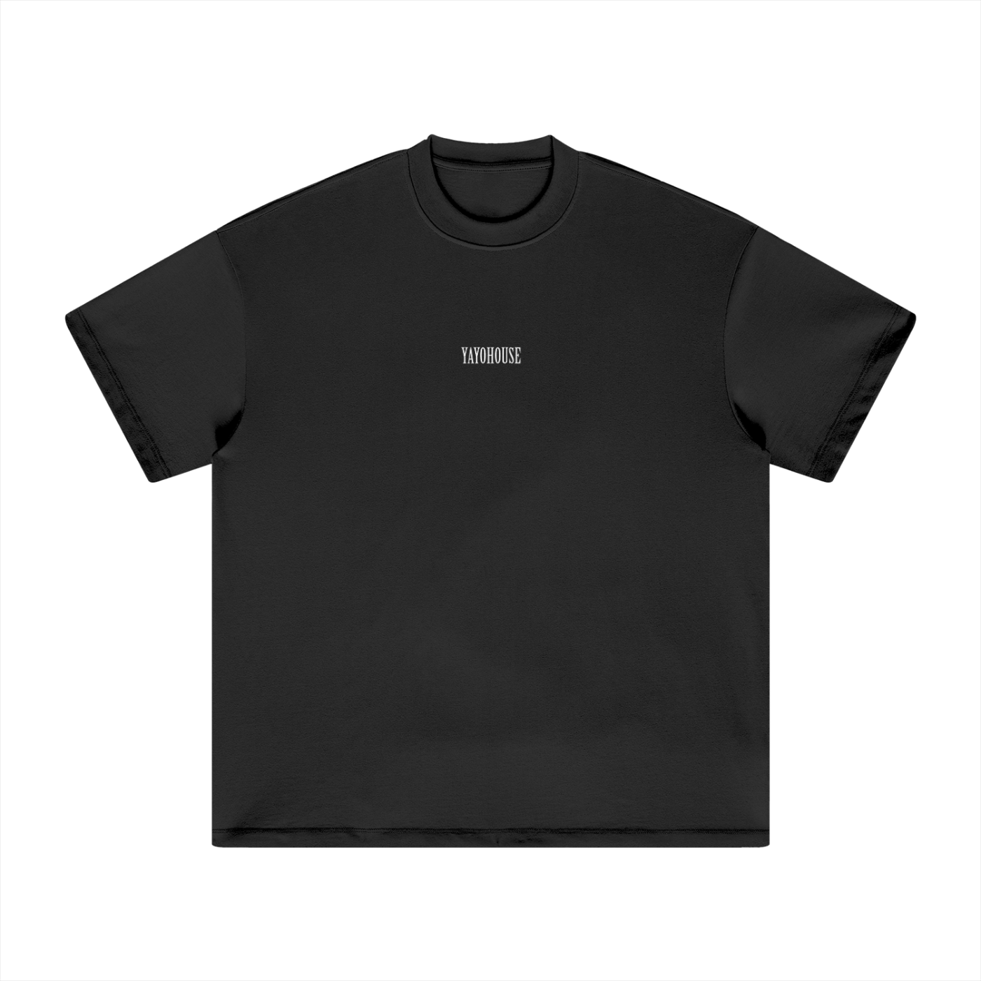 Black t-shirt with "YAYOHOUSE" in the center.