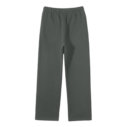 Gray sweatpants on a white background.