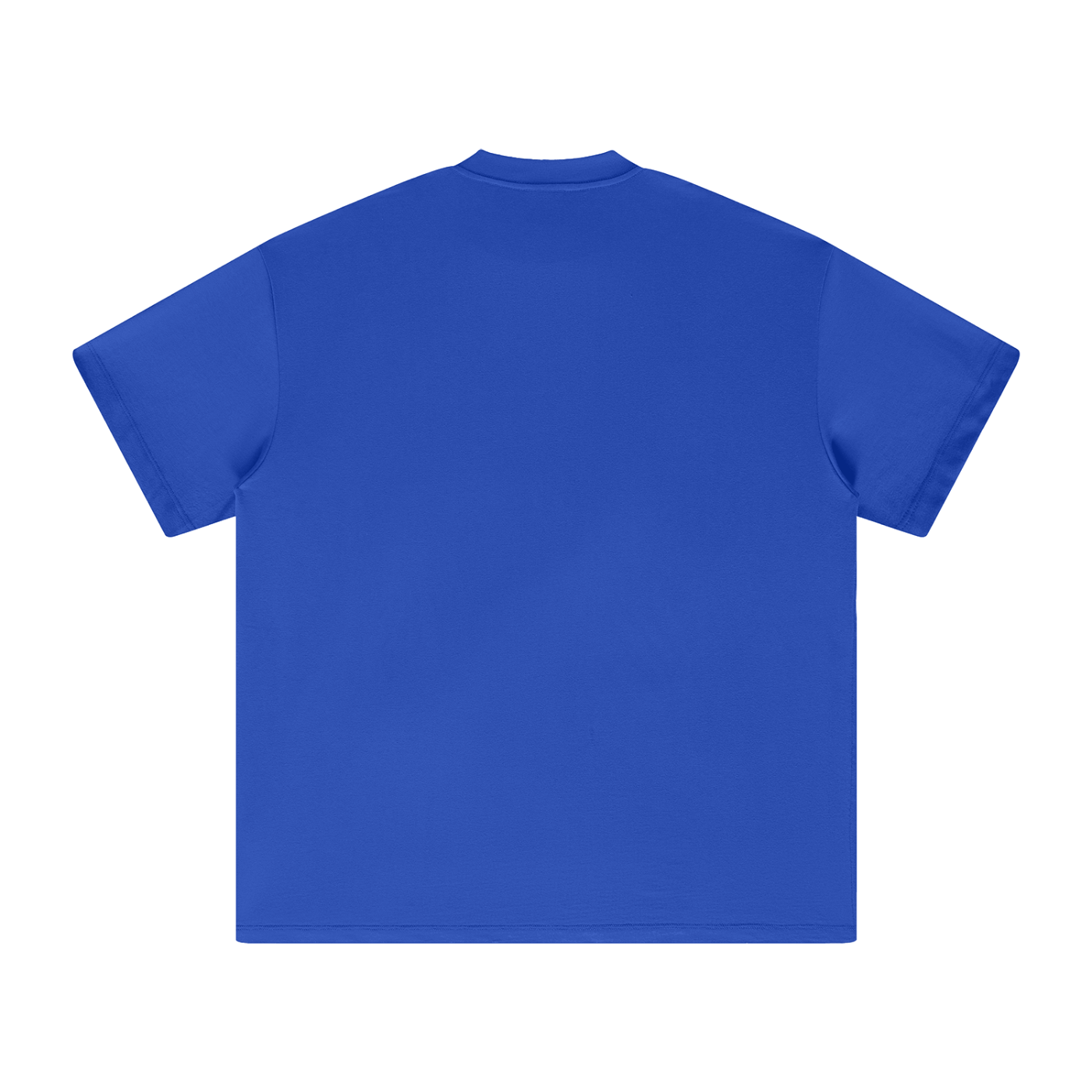 Blue T-shirt on a white background.