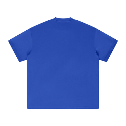 Blue T-shirt on a white background.