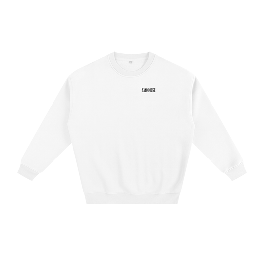 White sweatshirt with "YAYOHOUSE" text.