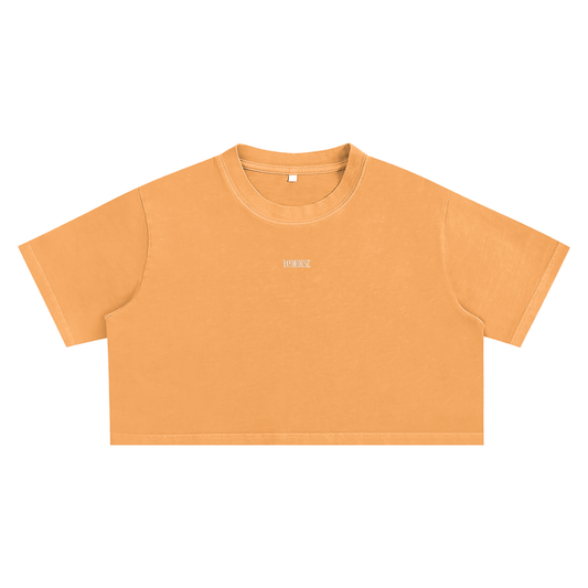 An orange t-shirt.