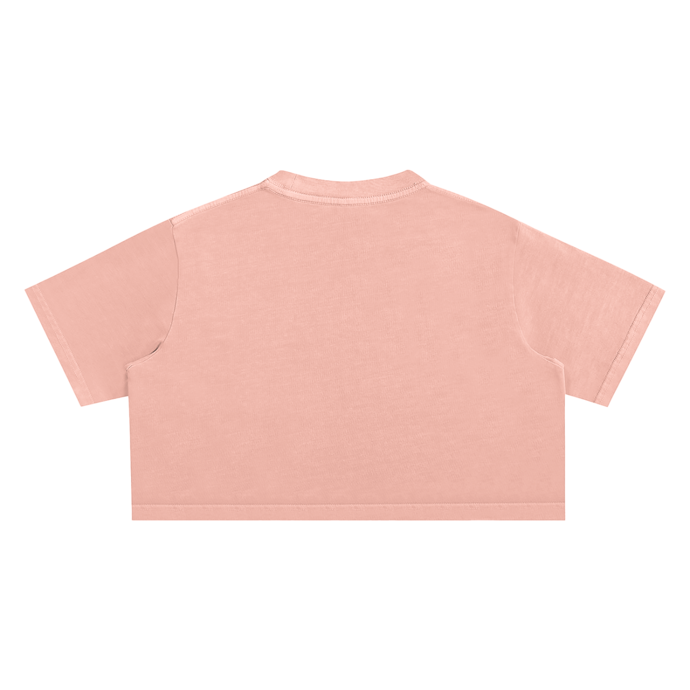 Peach crop top.
