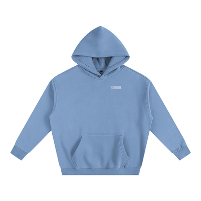 Light blue hooded sweatshirt with "YAYOHOUSE" printed on the chest.
