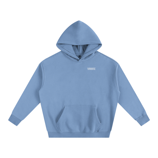 Light blue hooded sweatshirt with "YAYOHOUSE" printed on the chest.

